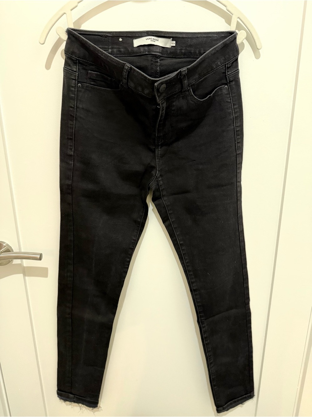 Vero Moda Black High-Rise Skinny Jeans for Women